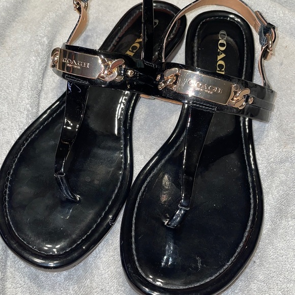 Coach Shoes - Coach Caterine Leather Sandals sz 8
